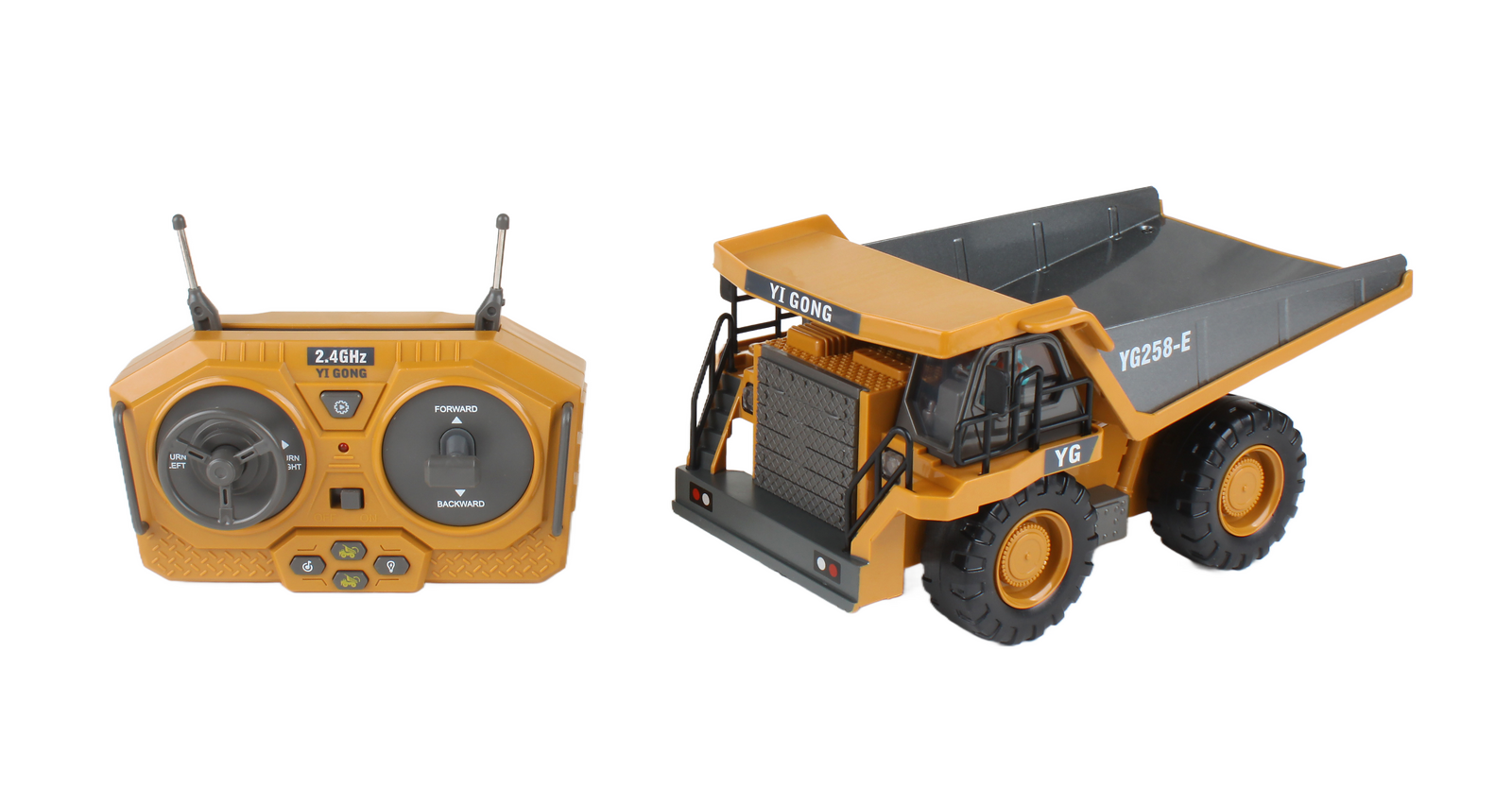 Ultimate 3-in-1 RC Construction Bundle: Excavator Bulldozer and Dump Truck